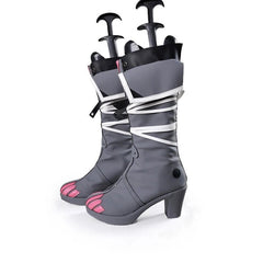 Game Zenless Zone Zero Cosplay Jane Doe Gray Shoes Long Zipper Boots Customized 07FC0E-D4 - KOEEK