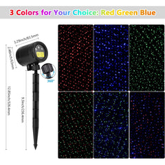 Laser Christmas Projector Lights Outdoor, Red Green Blue 3 Color Firefly Ligh... 07FC0E-D4 - KOEEK