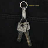 360 Degree Rotation Titanium Gimbal Keychain Car Keychain with Key Ring EDC Tool 07FC0E-D4 - KOEEK