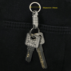 360 Degree Rotation Titanium Gimbal Keychain Car Keychain with Key Ring EDC Tool 07FC0E-D4 - KOEEK