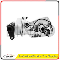 Engine Oil Cooler Filter Housing Assembly for Land Rover LR2 2008-2015 LR004287 07FC0E-D4 - KOEEK