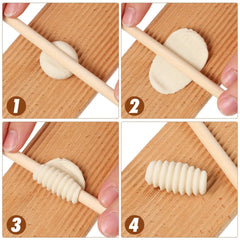 1 Set kitchen tool Homemade Pasta Tools Wood Pasta Board Gnocchi Board 07FC0E-D4 - KOEEK