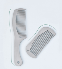 EDC Titanium keychain Antistatic Comb Unique Fashion Comb Health Hair Hole Comb 07FC0E-D4 - KOEEK