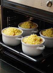 Soup Bowls with Handles, 28 oz, 5.5 in, Set of 4, White 07FC0E-D4 - KOEEK