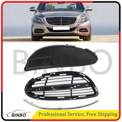 Left Front Bumper Grille + Behind Panel For Mercedes W222 S-Class Luxury 2014-17 07FC0E-D4 - KOEEK
