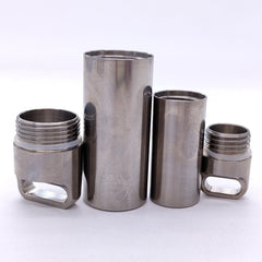 Solid TC4 Titanium Alloy Outdoor EDC Multi-Tools Waterproof Medicine Pill Box 07FC0E-D4 - KOEEK