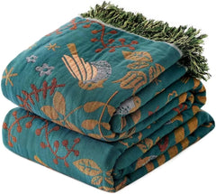 Bohemian Bed Blanket - Cotton Super Soft Rustic Comforter 07FC0E-D4 - KOEEK
