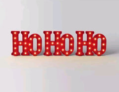 16" LED Red 'Ho Ho Ho' Christmas Novelty Sculpture Light Warm White - Wondershop WONDERSHOP - KOEEK