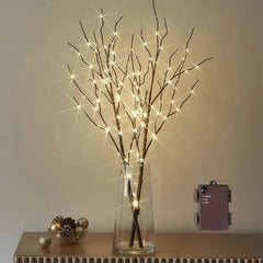 Light Brown Tree Branch 32 Inches 100 LED Light Strip with Timer 07FC0E-D4 - KOEEK