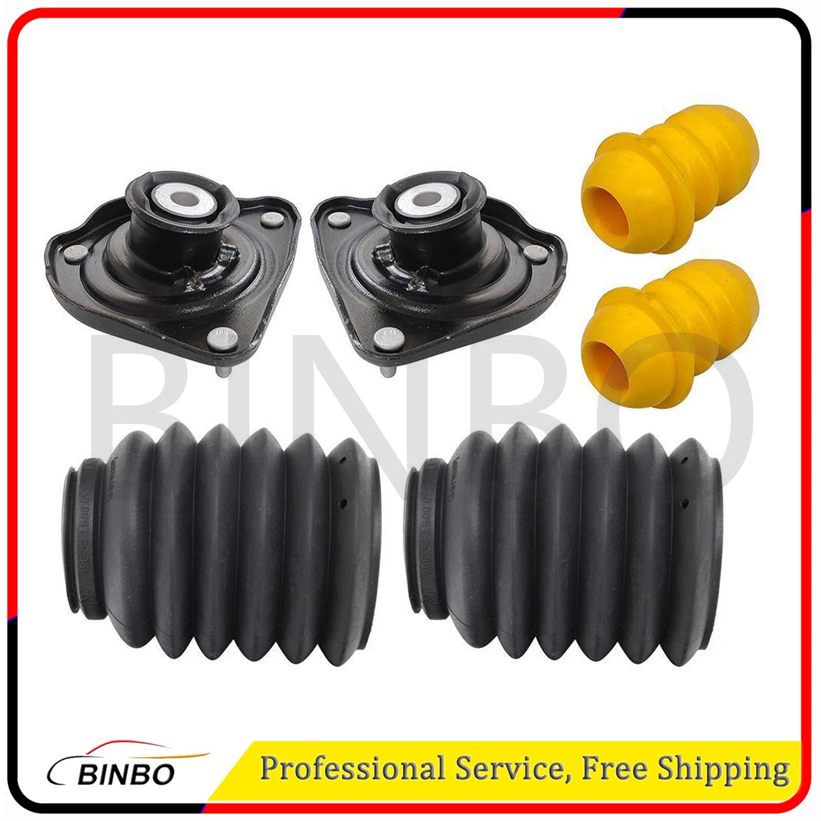 For PORSCHE 997 911 C4 3.6L 3.8L Suspension Strut Shock Mount Front Rear Upper 07FC0E-D4 - KOEEK
