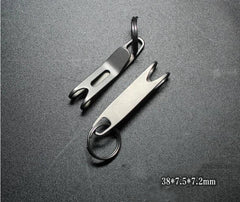 Titanium alloy EDC Gear Pocket Suspension Clip Wallet Mini Tool with Key Ring 07FC0E-D4 - KOEEK
