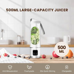 Portable Personal Electric USB Juicer, 500ml Mini Blender 07FC0E-D4 - KOEEK