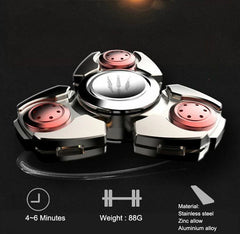 Steel Alloy Fidget Hand Spinner Finger Gyro Toys EDC Focus Stress Reliever Gift 07FC0E-D4 - KOEEK