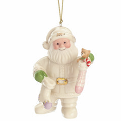 Lenox 2017 Santa Stockings Figurine Ornament Teddy Bear Christmas Rare LENOX - KOEEK
