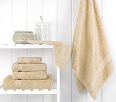 Cotton 6 Piece Bath Towels for Bathroom 07FC0E-D4 - KOEEK