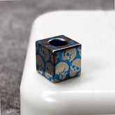 Titanium Keychain Parachute Cord Bead Pendant Knife Lanyard EDC Bead Zipper Head 07FC0E-D4 - KOEEK