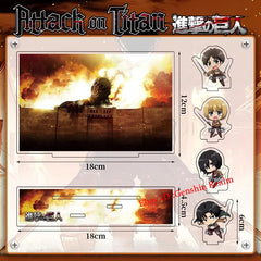 Anime Attack on Titan Mikasa Deluxe Acrylic Desktop Stand Figure Collection 07FC0E-D4 - KOEEK