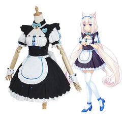 Nekopara Chocola Vanilla Kawaii Cat Maid Cosplay Costume Dress Full set Access 07FC0E-D4 - KOEEK