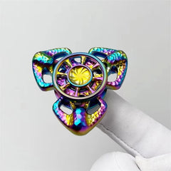 Personalized Hollow EDC Hand Spinner Exquisite Metal Fidget Spinner ADHD Toy 07FC0E-D4 - KOEEK