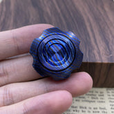 Fidget Spinner Gear Titanium Damascus Fingertip Decompression Toy Portable EDC 07FC0E-D4 - KOEEK