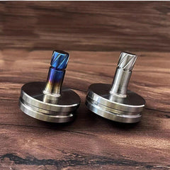 EDC Titanium Alloy Hand Twisting Spinning Top Ceramic Bead Super Precision Toy 07FC0E-D4 - KOEEK