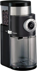 Precision Flat Burr Coffee Grinder, 12 Fineness of Grind Settings, Black 07FC0E-D4 - KOEEK