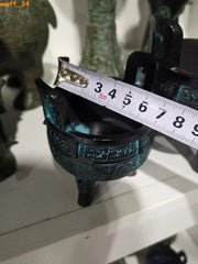 Bronze Tripod Bronze Ware Craftsmanship Home Wine Cabinet Display Office Ornamen 07FC0E-D4 - KOEEK