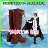Cartoon Bungo Stray Dogs Fyodor Shoes Cosplay Prop Zipper Long Boots Unisex 07FC0E-D4 - KOEEK