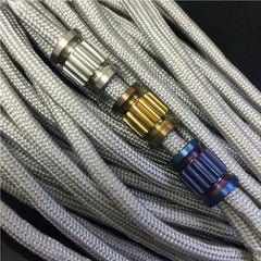 Titanium Alloy Knife Lanyard Bead Paracord Pendant Bracelet Making EDC DIY 07FC0E-D4 - KOEEK