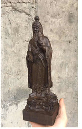 20cm Vietnamese Agarwood Carved Taishang Laojun Figurine Wooden Sculpture Decor 07FC0E-D4 - KOEEK