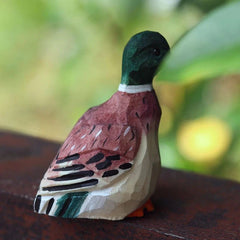 Hand Painted Hand Carved Wooden Desktop Ornament Gift Decor 07FC0E-D4 - KOEEK