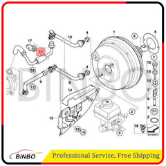 Fit For BMW Vacuum Pump to Brake Booster Hose E70 X5 4.8i N62 07FC0E-D4 - KOEEK