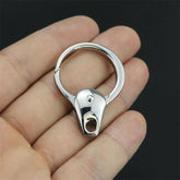 2pcs Stainless Steel Keychain Carabiner Portable Car Key Bag Pendant EDC 07FC0E-D4 - KOEEK