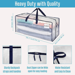 6-piece moving bag set (with backpack straps), heavy-duty design 07FC0E-D4 - KOEEK