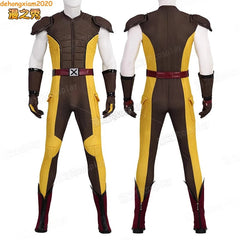 Deadpool & Wolverine Wolverine Cosplay Costume Men Brown Ver. Halloween Jumpsuit 07FC0E-D4 - KOEEK