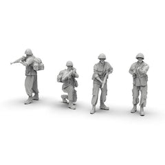 10pcs1/64WWII US Army Soldier Figures Military Unpainted Model MiniatureMilitary 07FC0E-D4 - KOEEK