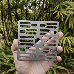 Pure Titanium Alloy Mesh Plate BBQ Bold Barbecue Camping Grill Plate 07FC0E-D4 - KOEEK