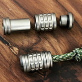 TC4 Titanium Alloy Small Knife Bead Outdoor Lanyard Paracord Rope Pendant EDC EDC - KOEEK
