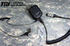 In US! TRI PRC-152/148 Waterproof Tactical Hand Microphone With Air Tube Headset 07FC0E-D4 - KOEEK