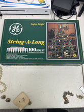 (3) Vintage NIB GE String A Long 100 Light Set Mini Style Bulbs - Multi Colors GE - KOEEK