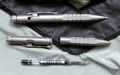 Titanium Pocket Ball Pen Signature Working Pen w/ Spinning Gyro Toy EDC Pen Gift EDC - KOEEK