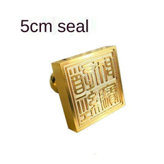 1pc Taoist Pure Bronze Seal Taoist Master Baoyin Dharma Taoist Supplies 07FC0E-D4 - KOEEK