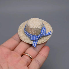 1/6 Scale Round Brim Straw Hat Beach Hat Sun Hat Model For 12" Action Figures 07FC0E-D4 - KOEEK