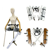 Anime Attack on Titan Mikasa 3D Maneuver Gear Cosplay Props Set Blade Wearable 07FC0E-D4 - KOEEK