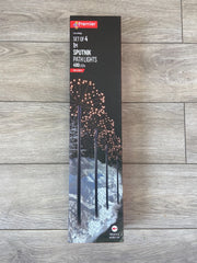 BNIB Premier Set of 4 Sputnik Path Lights - 400 LED's ~ Warm White ~ PREMIER - KOEEK