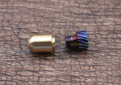 TITNAER Titanium + Brass Key Parachute Cord Knife Bead Pendant Lanyard DIY EDC 07FC0E-D4 - KOEEK