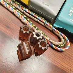 EDC Titanium PEI Knife Lanyard Pendant DIY Bead Paracord Necklace Bracelet Charm 07FC0E-D4 - KOEEK