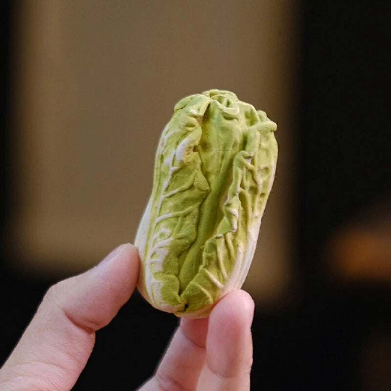 Purple Clay Chinese Cabbage Tea Pet Ornament from Yixing 07FC0E-D4 - KOEEK