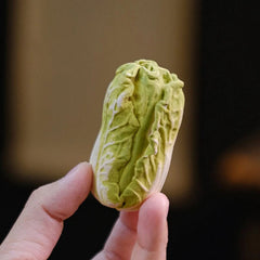 Purple Clay Chinese Cabbage Tea Pet Ornament from Yixing 07FC0E-D4 - KOEEK