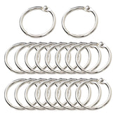 1" Loose Leaf Binder Rings Metal 20 pcs Office Book Rings Hinge Locking Rings 07FC0E-D4 - KOEEK